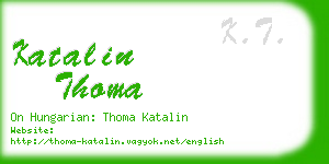 katalin thoma business card